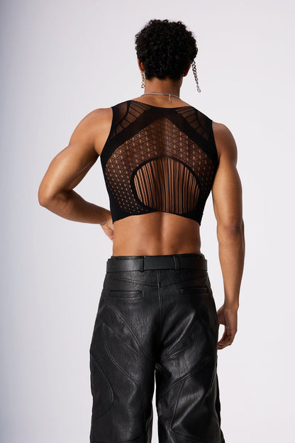 Skin Flicker Cutout Pants Set