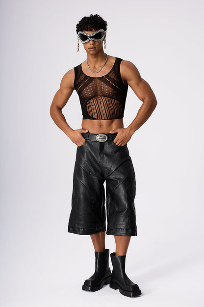 Skin Flicker Cutout Pants Set