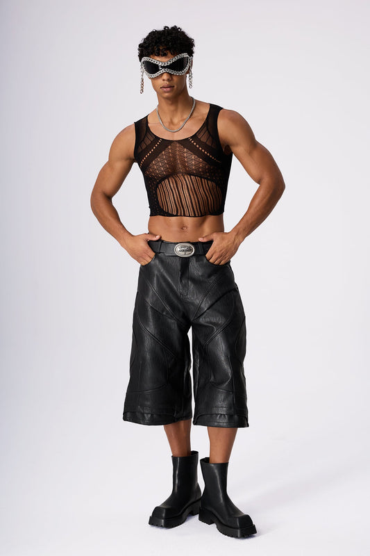 Skin Flicker Cutout Pants Set