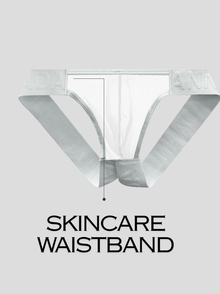 2 Pack Men's Sheer Elegance Comfy Waistband Stretch Fit Jockstrap