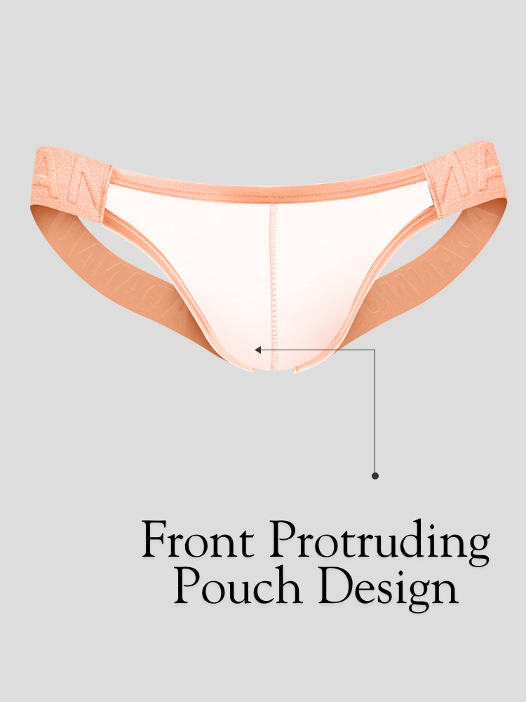 2 Pack Men's Sheer Elegance Comfy Waistband Stretch Fit Jockstrap