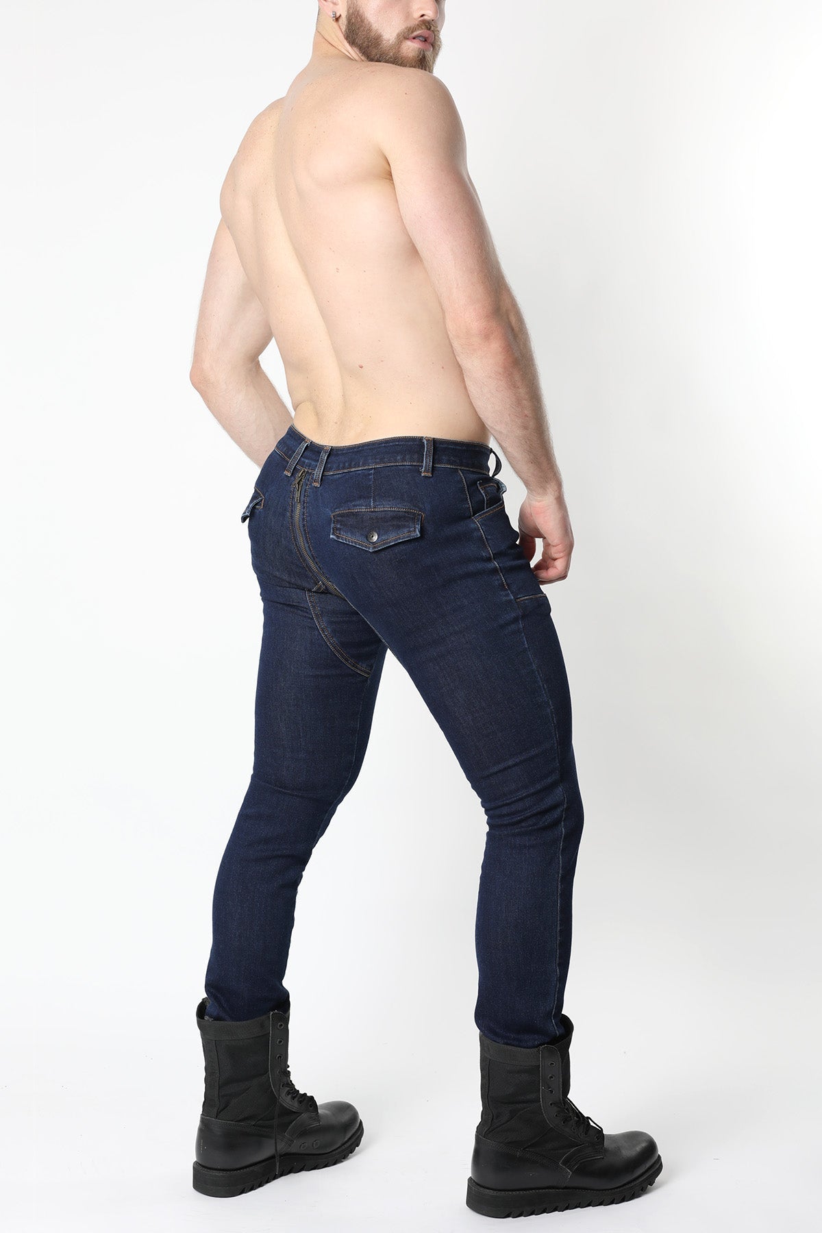 Slick Carpenter Denim Zipper Pant