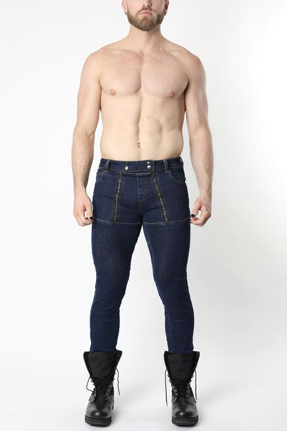 Slick Carpenter Denim Zipper Pant