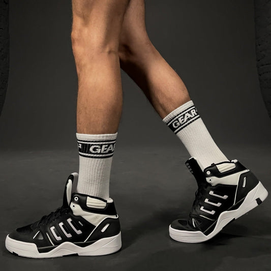 SMELLY SOCKS WHT/BLK