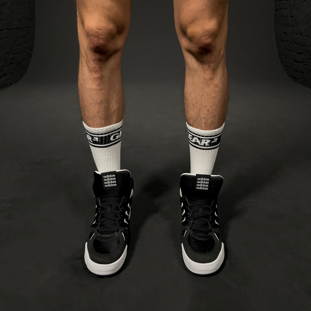 SMELLY SOCKS WHT/BLK