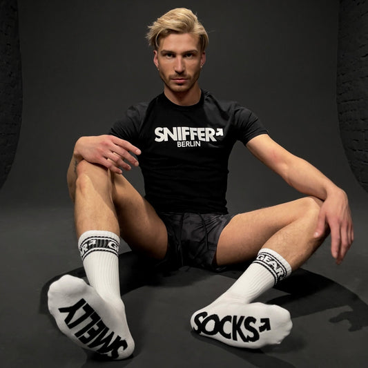 SMELLY SOCKS WHT/BLK
