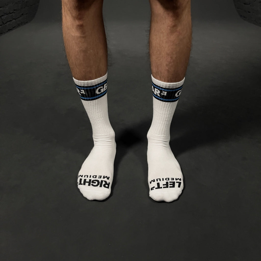 SMELLY SOCKS WHT/BLUE