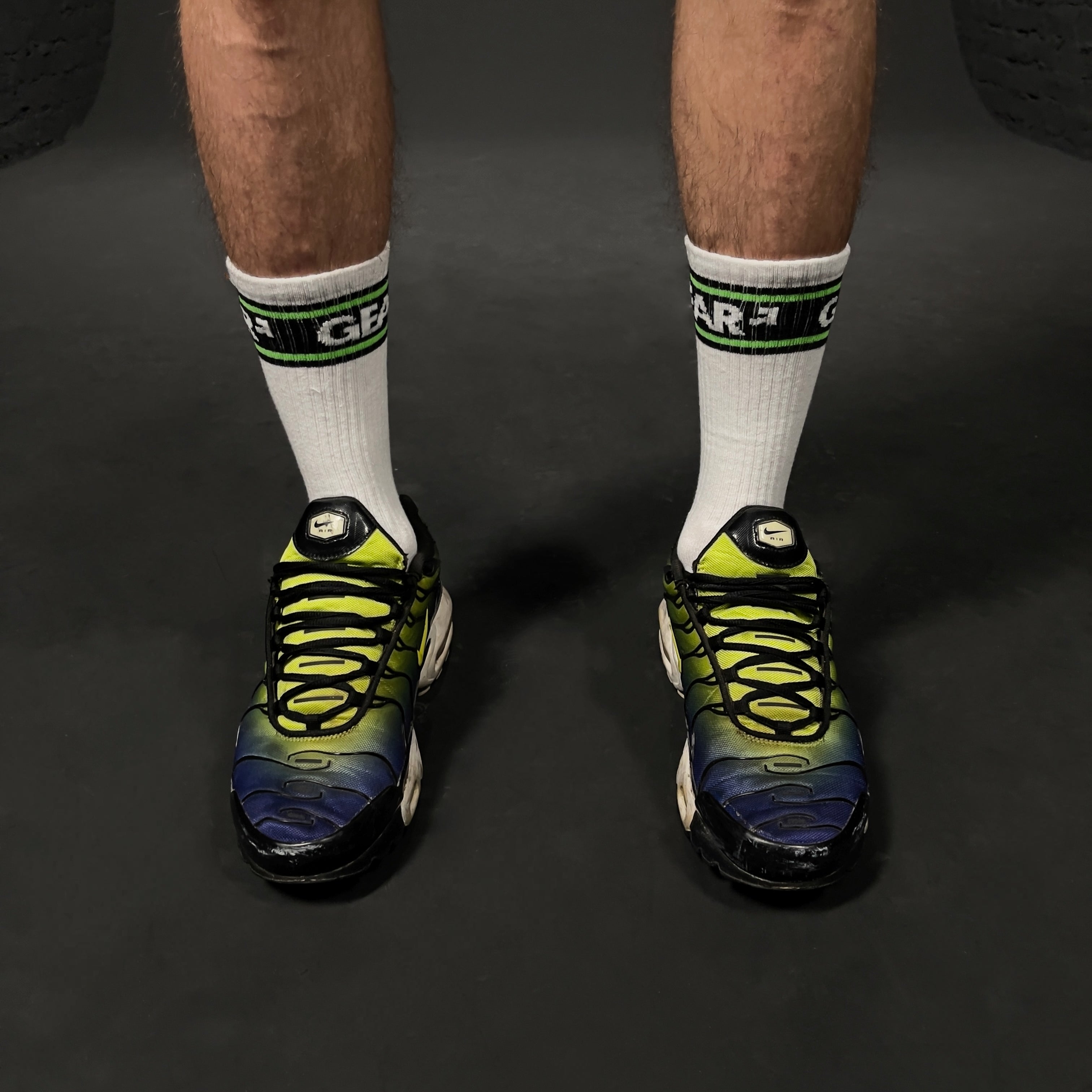 SMELLY SOCKS WHT/LIME