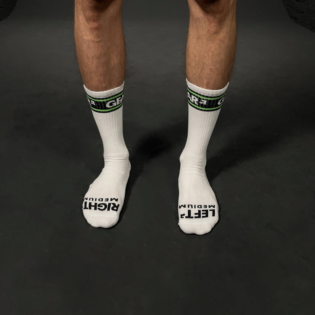 SMELLY SOCKS WHT/LIME