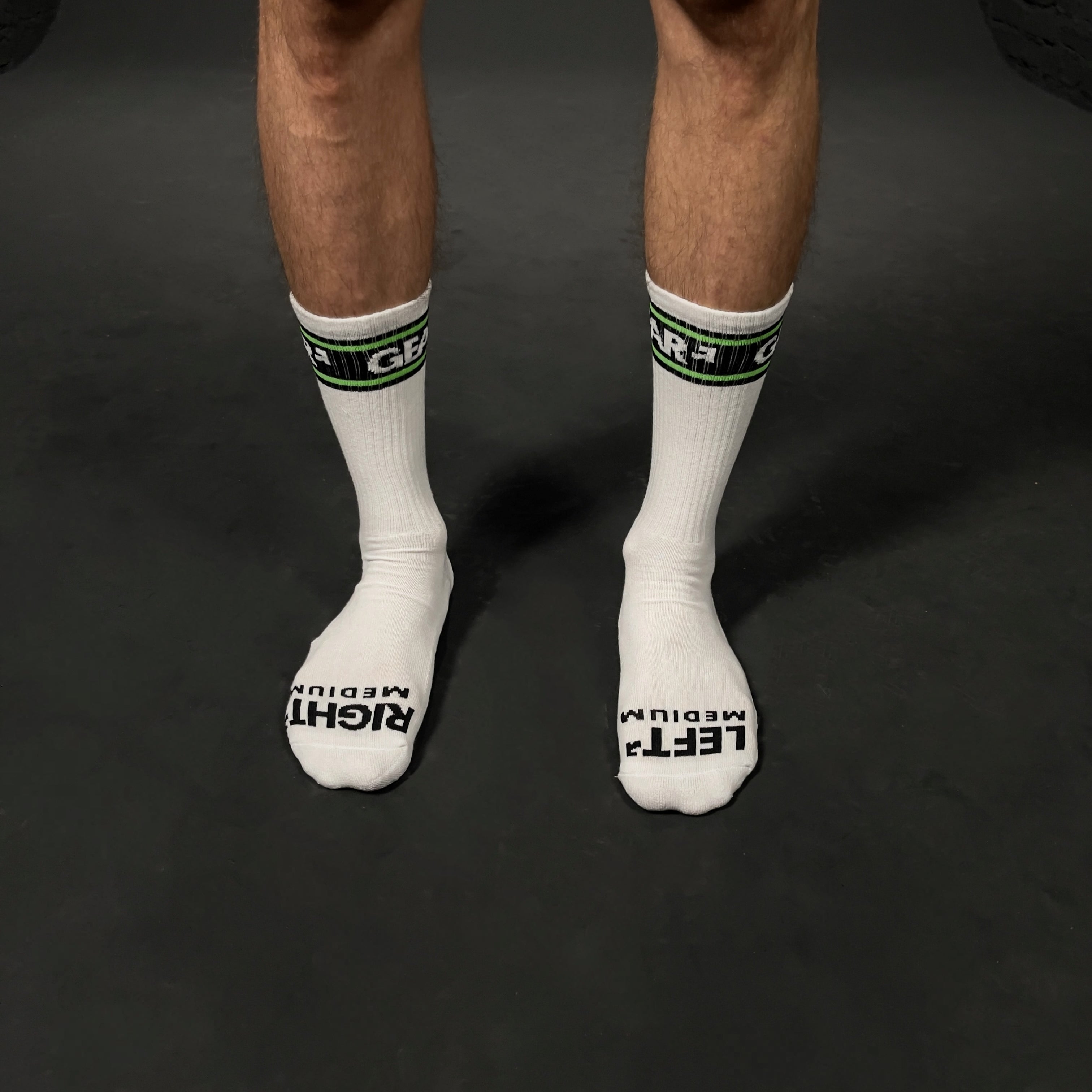SMELLY SOCKS WHT/LIME