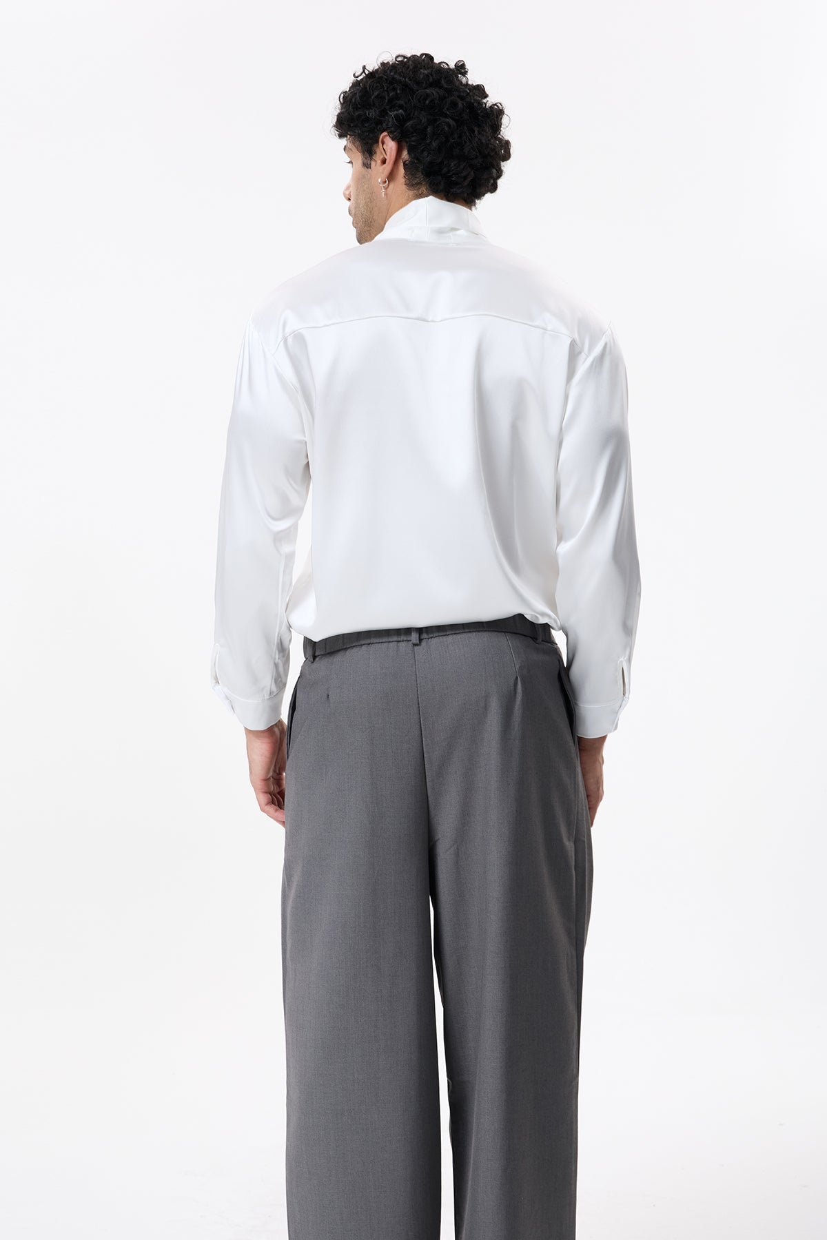 Smoky Wrap Tie Long Sleeve Shirt