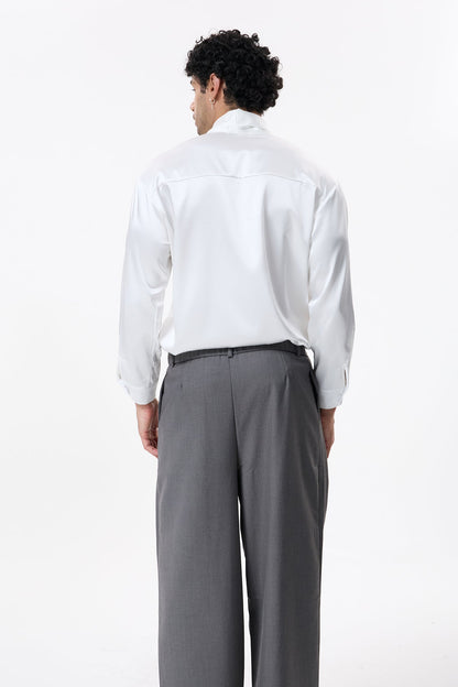 Smoky Wrap Tie Long Sleeve Shirt