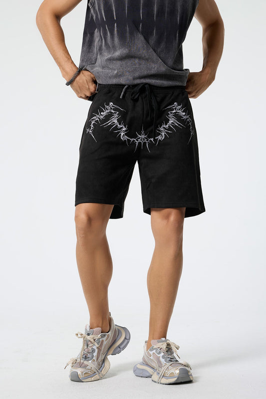 Soft Clasp Embroidered Shorts