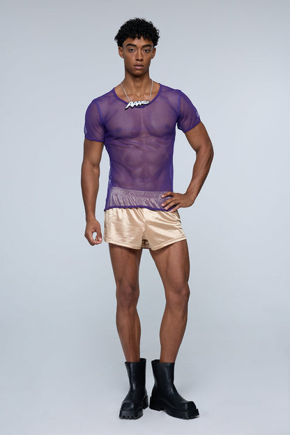 Soft Disclosure Mesh Cutout T-Shirt