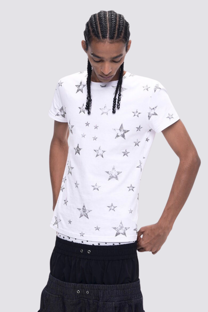 Soft Symbol Star Print T-Shirt