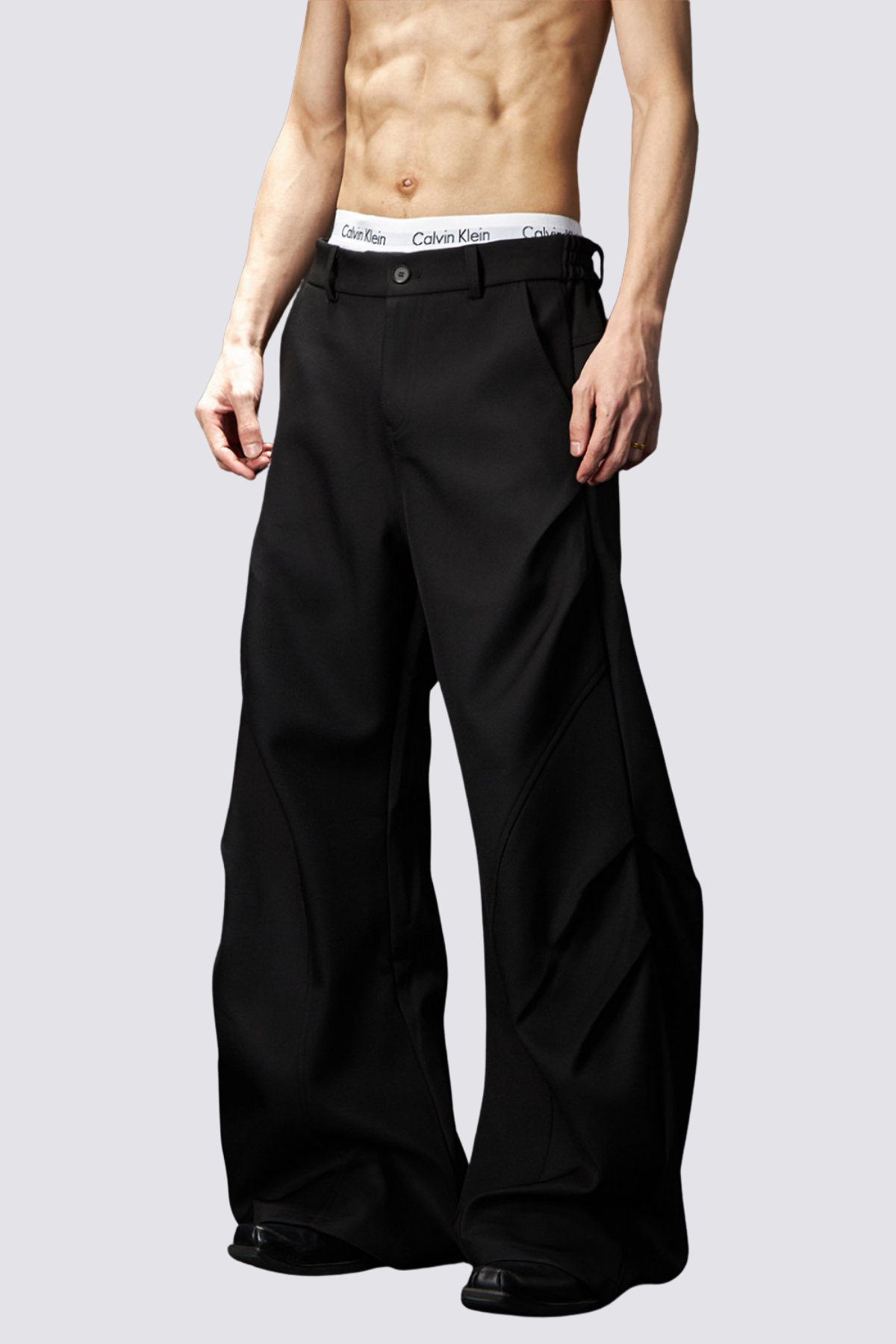 Soft Trajectory Bootcut Pants Black
