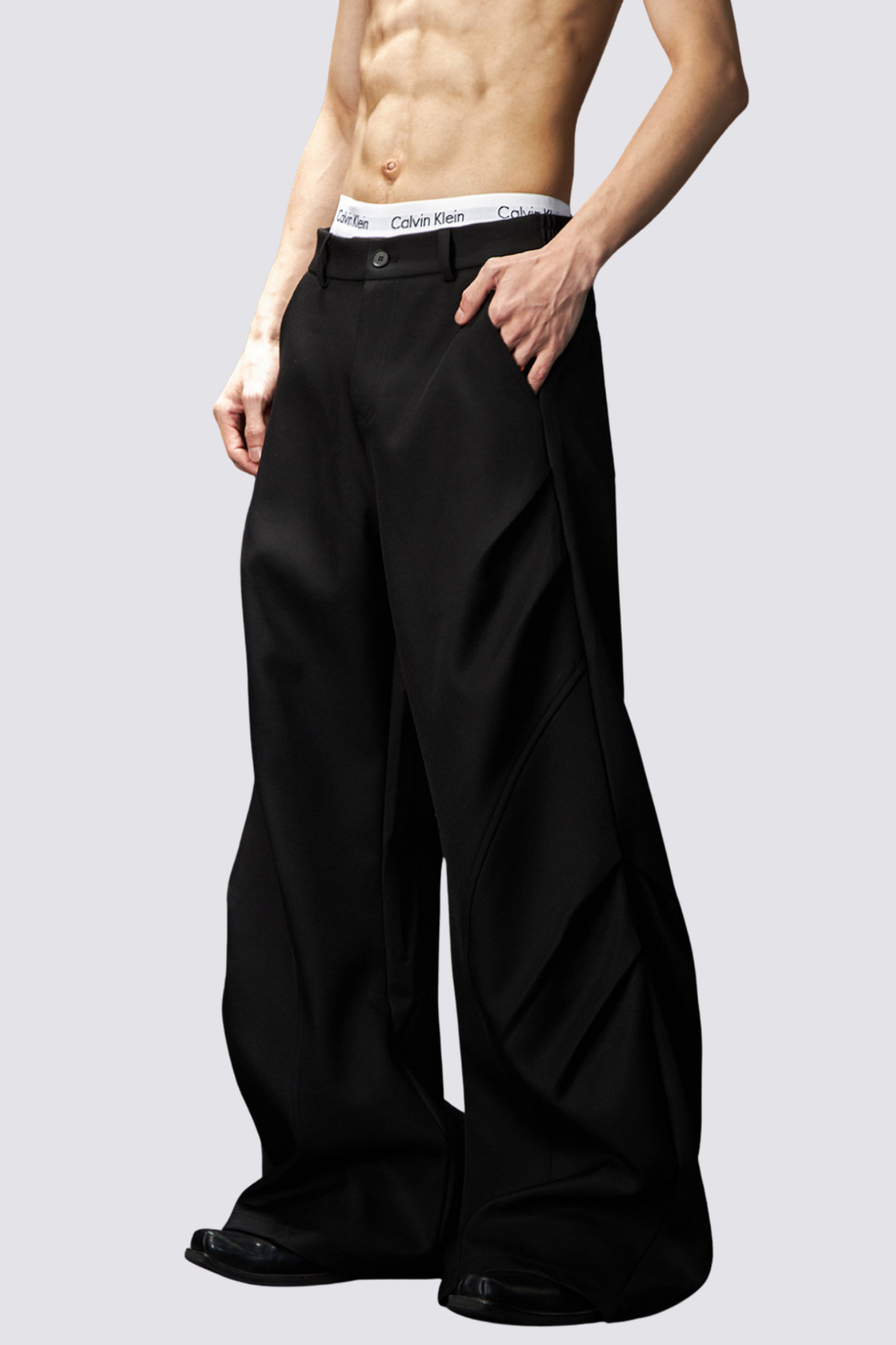 Soft Trajectory Bootcut Pants Black