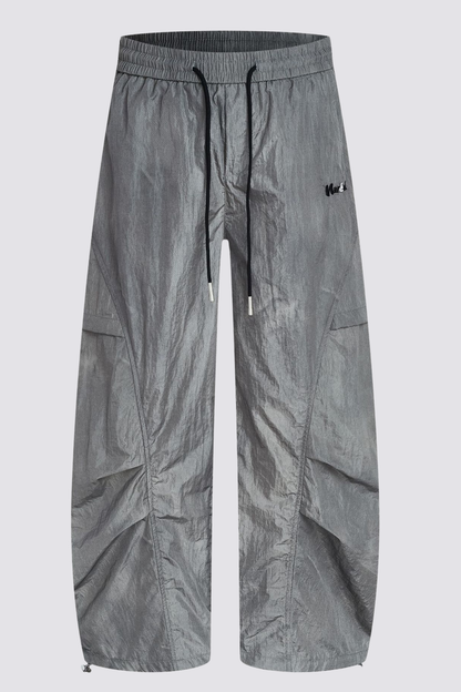 Soft Utility Metallic Ruch Barrel Pants