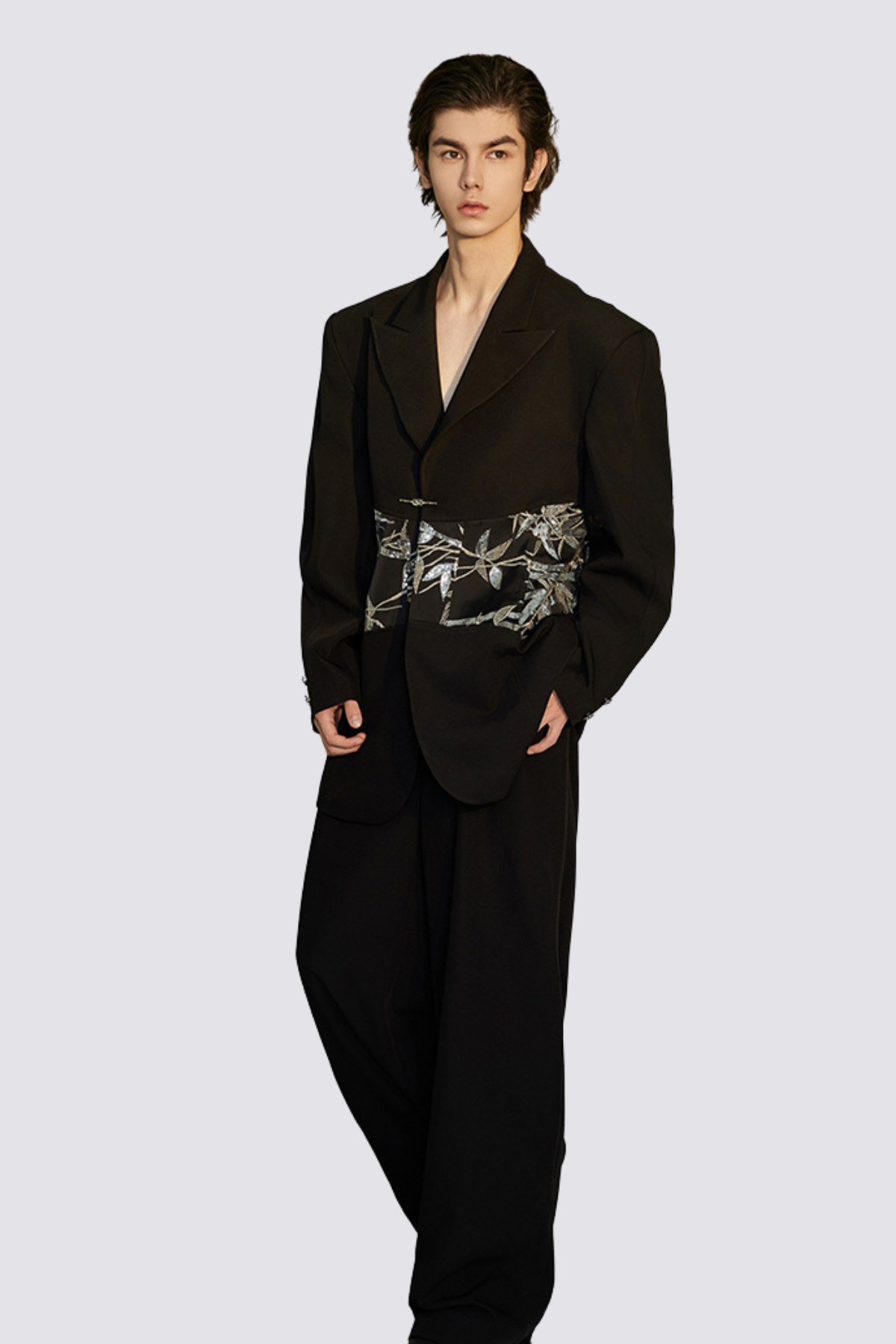 Solid Phase Embroidery Jacket