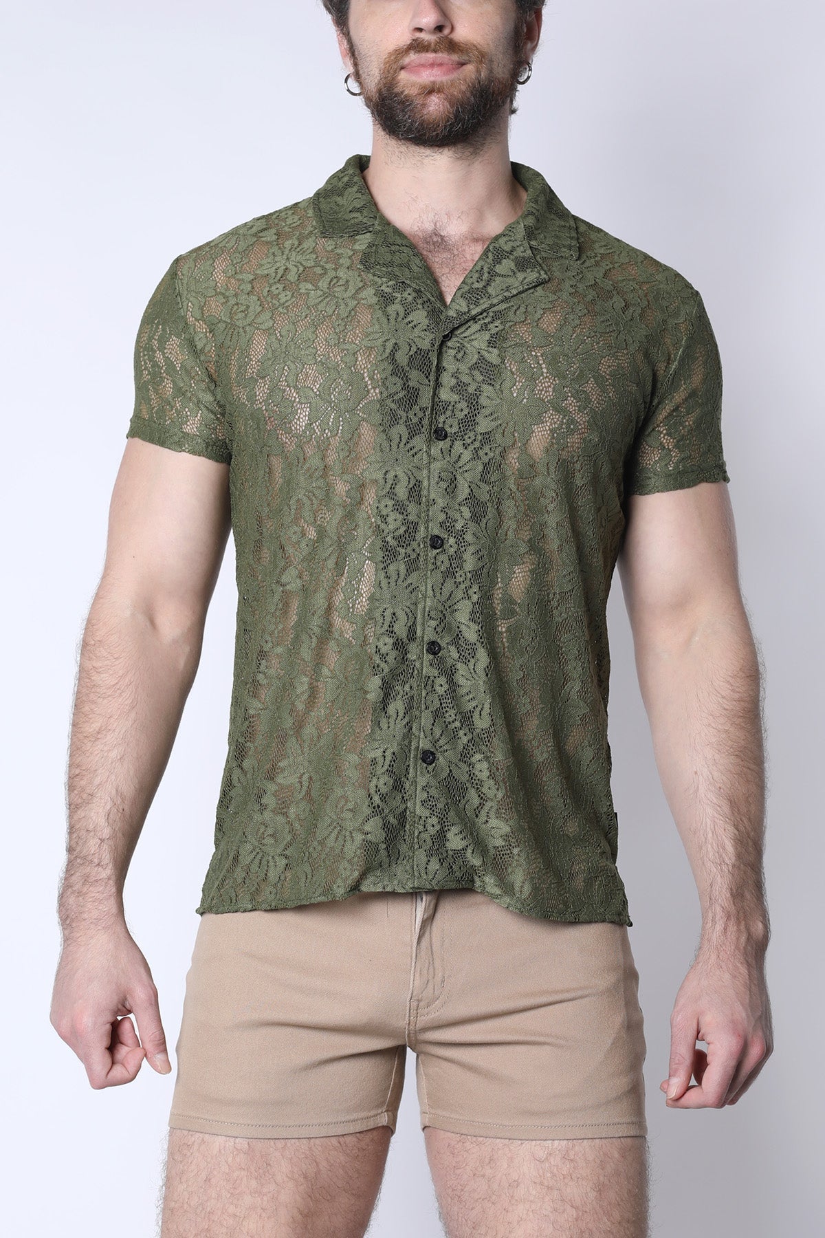 Sorrento Button-Down Lace Shirt