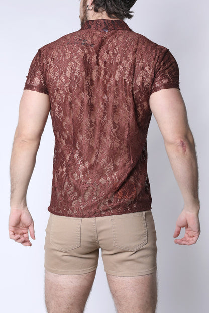 Sorrento Button-Down Lace Shirt