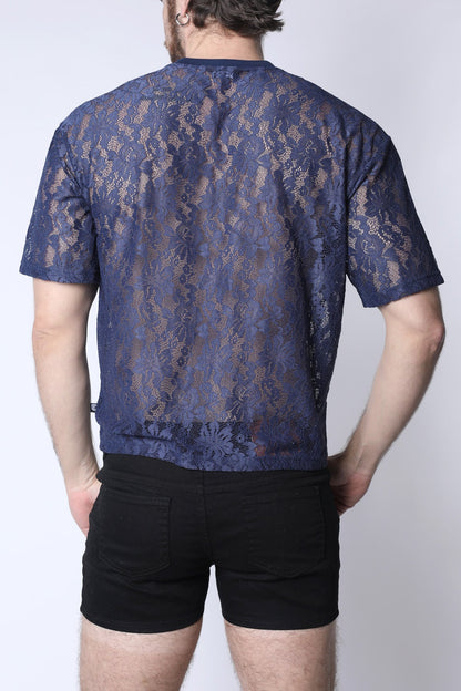 Sorrento Lace Cropped Tee