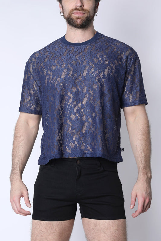 Sorrento Lace Cropped Tee