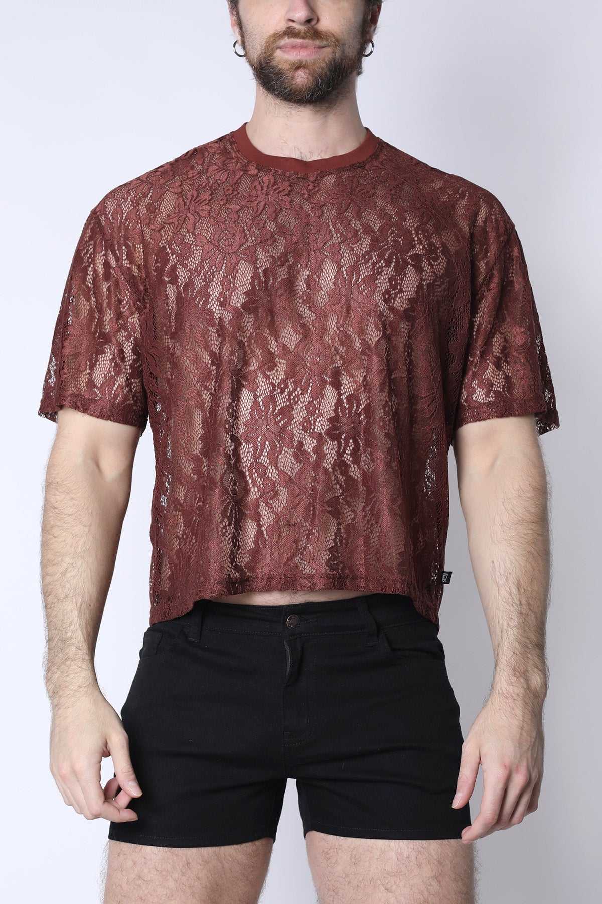 Sorrento Lace Cropped Tee