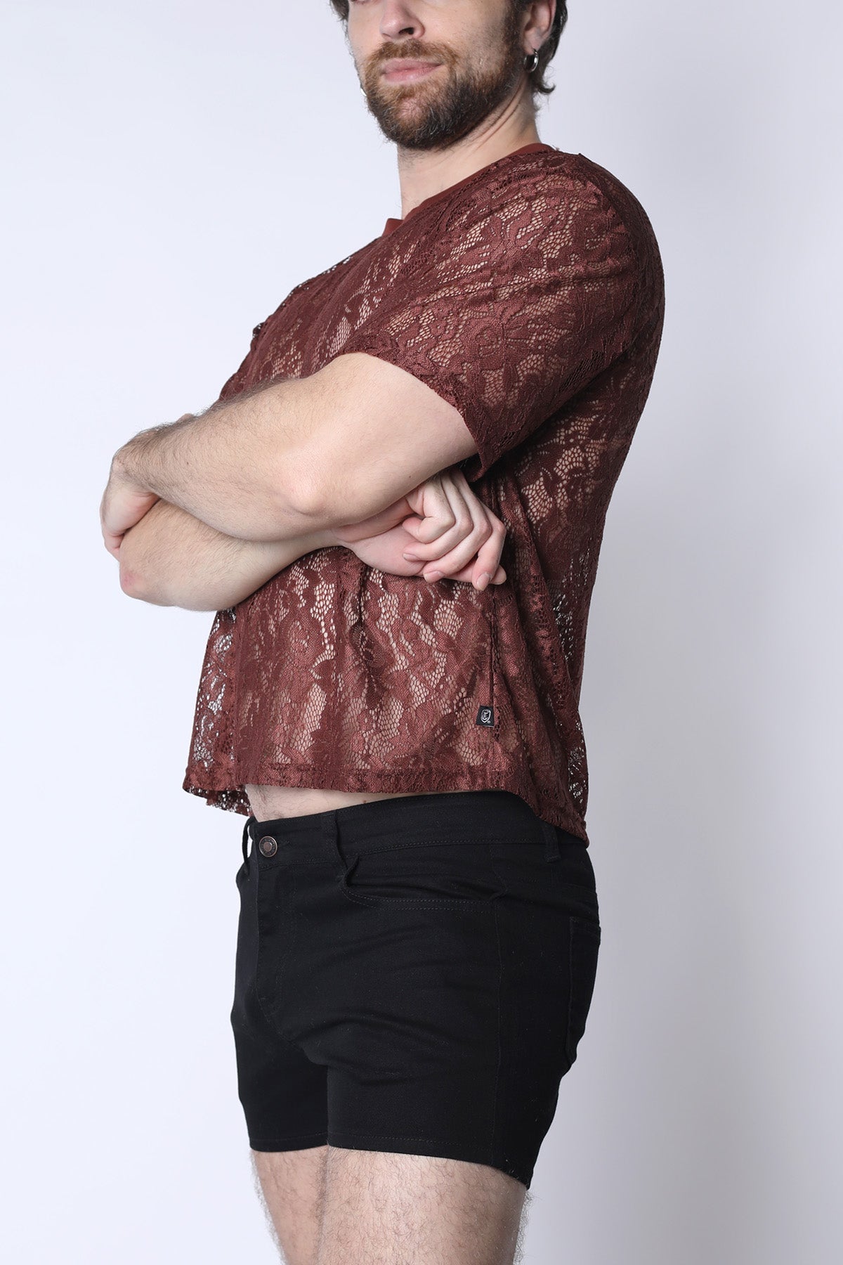 Sorrento Lace Cropped Tee
