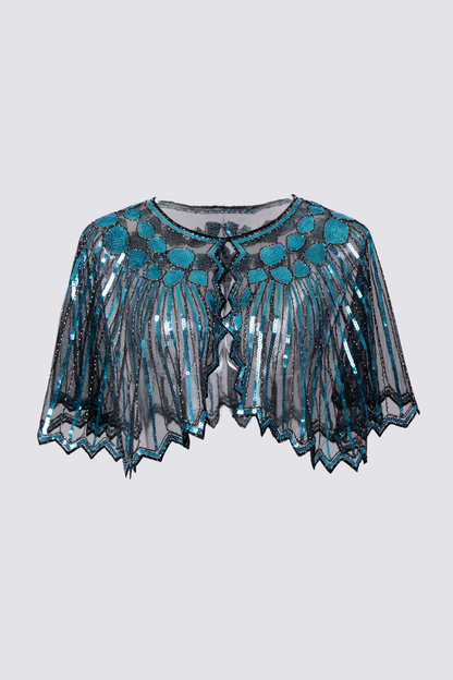 Stardust Shine Sequin Mesh Cape