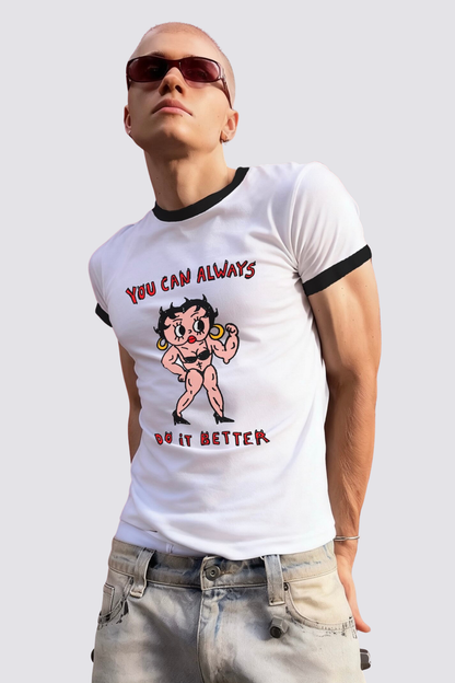 Stark Mark Print T-Shirt