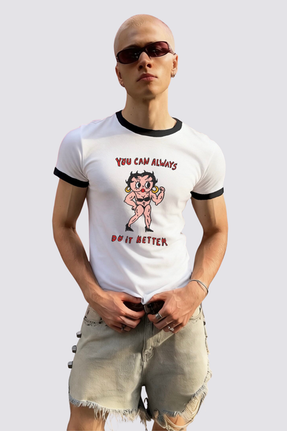 Stark Mark Print T-Shirt