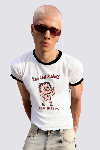 Stark Mark Print T-Shirt