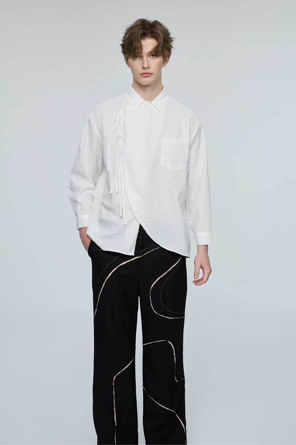 Stark Spark Long Sleeve Asymmetric Shirt