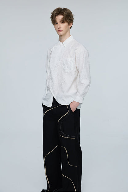 Stark Spark Long Sleeve Asymmetric Shirt