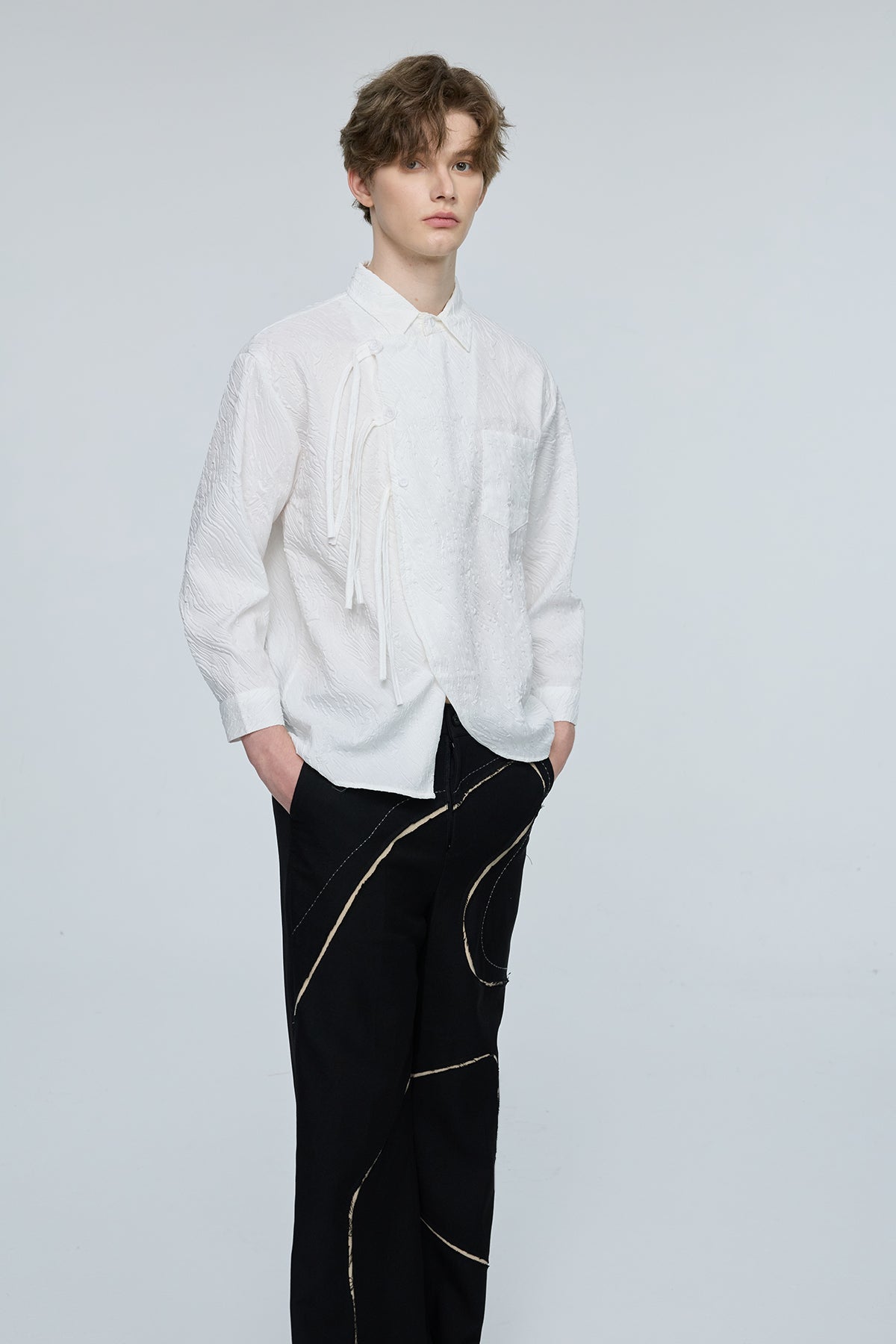 Stark Spark Long Sleeve Asymmetric Shirt
