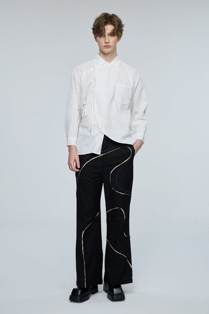 Stark Spark Long Sleeve Asymmetric Shirt
