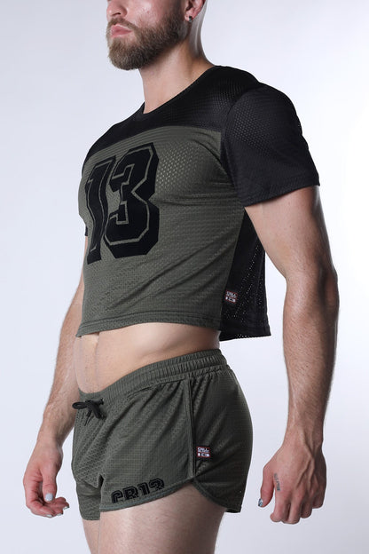Starter Mesh Crop Tee
