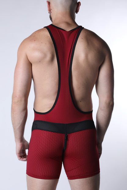 Starter Mesh Zipper Singlet