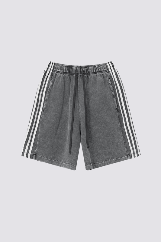 Static Break Three Bars Shorts Grey