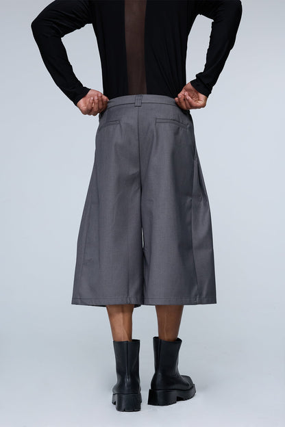 Static Notch Wide Leg Capri Pants