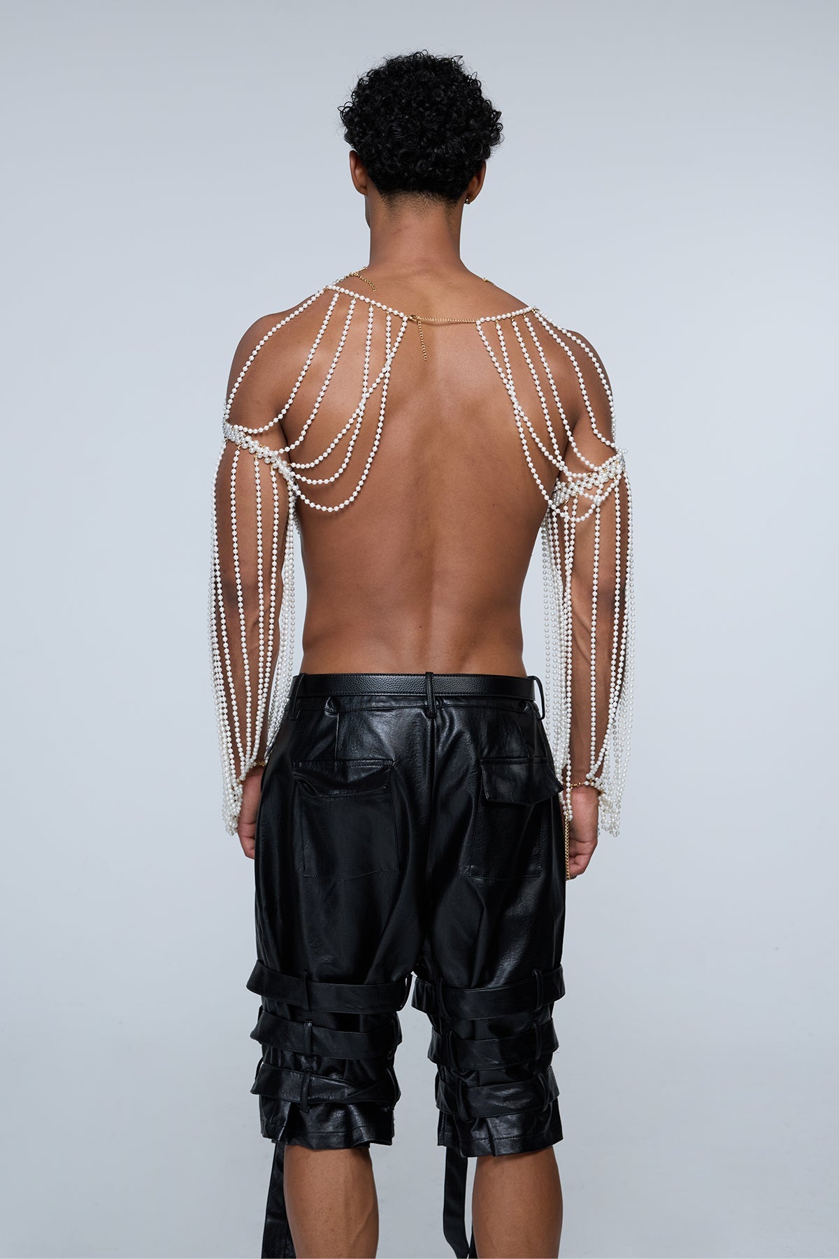 Static Orb Pearl Body Chain