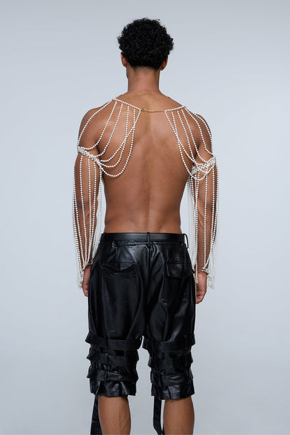 Static Orb Pearl Body Chain