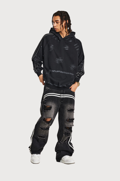 Stealth Loop Retro Long Sleeve Hoodie