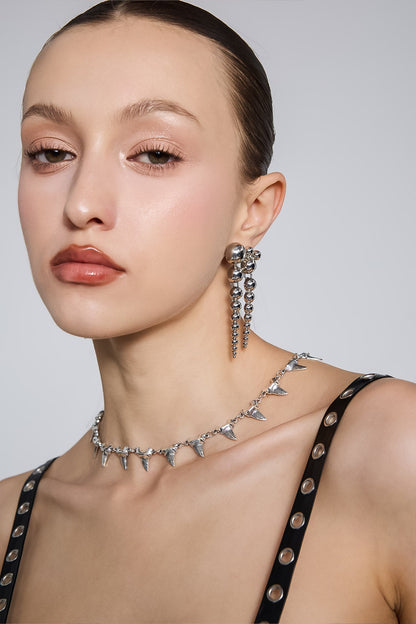 Steel Alignment Necklace
