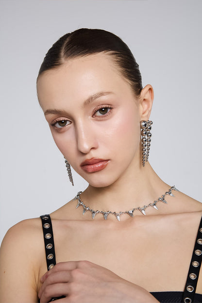 Steel Alignment Necklace