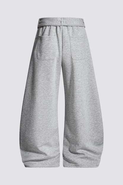 Steel Arc Print Straight Pants