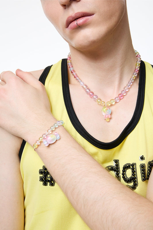 Steel Sight Acrylic Necklace Set