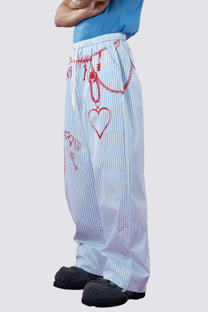 Still Path Stripe Print Pants