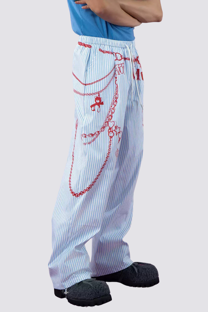 Still Path Stripe Print Pants